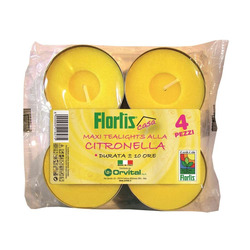 FLORTIS - Maxi tealights citronella 4pz