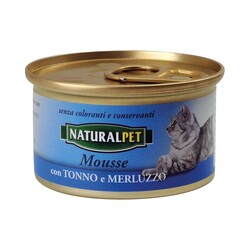 NATURAL PET - Naturalpet Mousse 85 gr Tonno e Merluzzo