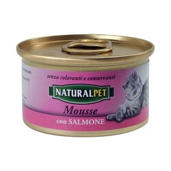 NATURAL PET - Naturalpet Mousse 85 gr Salmone