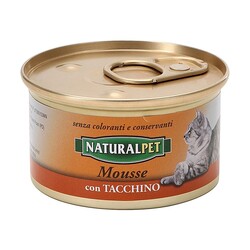 NATURAL PET - Naturalpet Mousse 85 gr Tacchino
