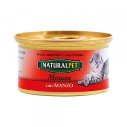 NATURAL PET - Naturalpet Mousse 85 Gr Manzo