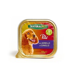 NATURAL PET - Naturalpet Dog Patè 150 gr Agnello e Coniglio