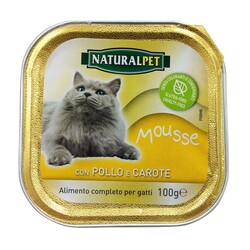 NATURAL PET - Naturalpet Mousse100 Gr Pollo e Carote