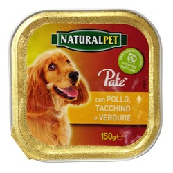 NATURAL PET - Naturalpet Dog Patè 150 gr Pollo Tacchino Verdure