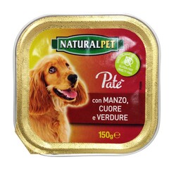 NATURAL PET - Naturalpet Dog Patè 150 gr Manzo Cuore e Verdure