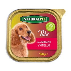 NATURAL PET - Naturalpet Dog Patè 150 gr Manzo e Vitello
