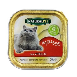 NATURAL PET - Naturalpet Mousse 100 Gr Vitello