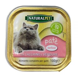 NATURAL PET - Naturalpet Patè Sterilized 100 Gr Tacchino e Verdu