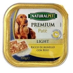 NATURAL PET - Naturalpet Patè Premium Light 150 gr Agnello e Ris