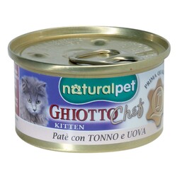 NATURAL PET - Naturalpet Ghiotto Chef 80 gr Tonno Uova