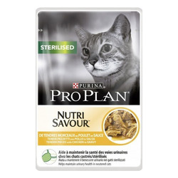 PRO PLAN - Proplan Sterilised Nutri Savour 85 gr Pollo