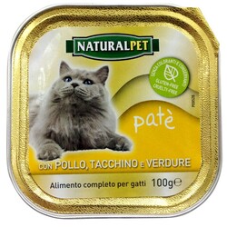 NATURAL PET - Naturalpet Cat Adult Pollo Tacchino Verdure 100 gr