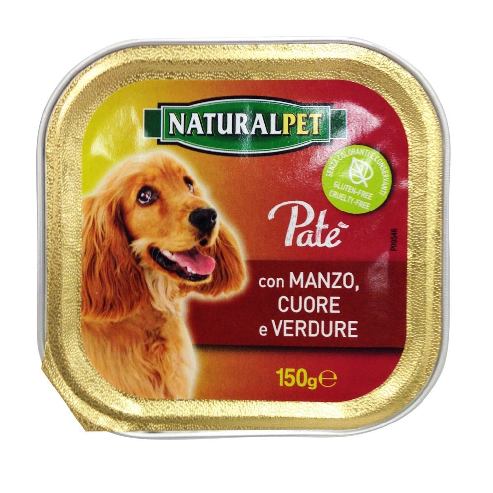 Naturalpet Dog Patè 150 gr Manzo Cuore e Verdure