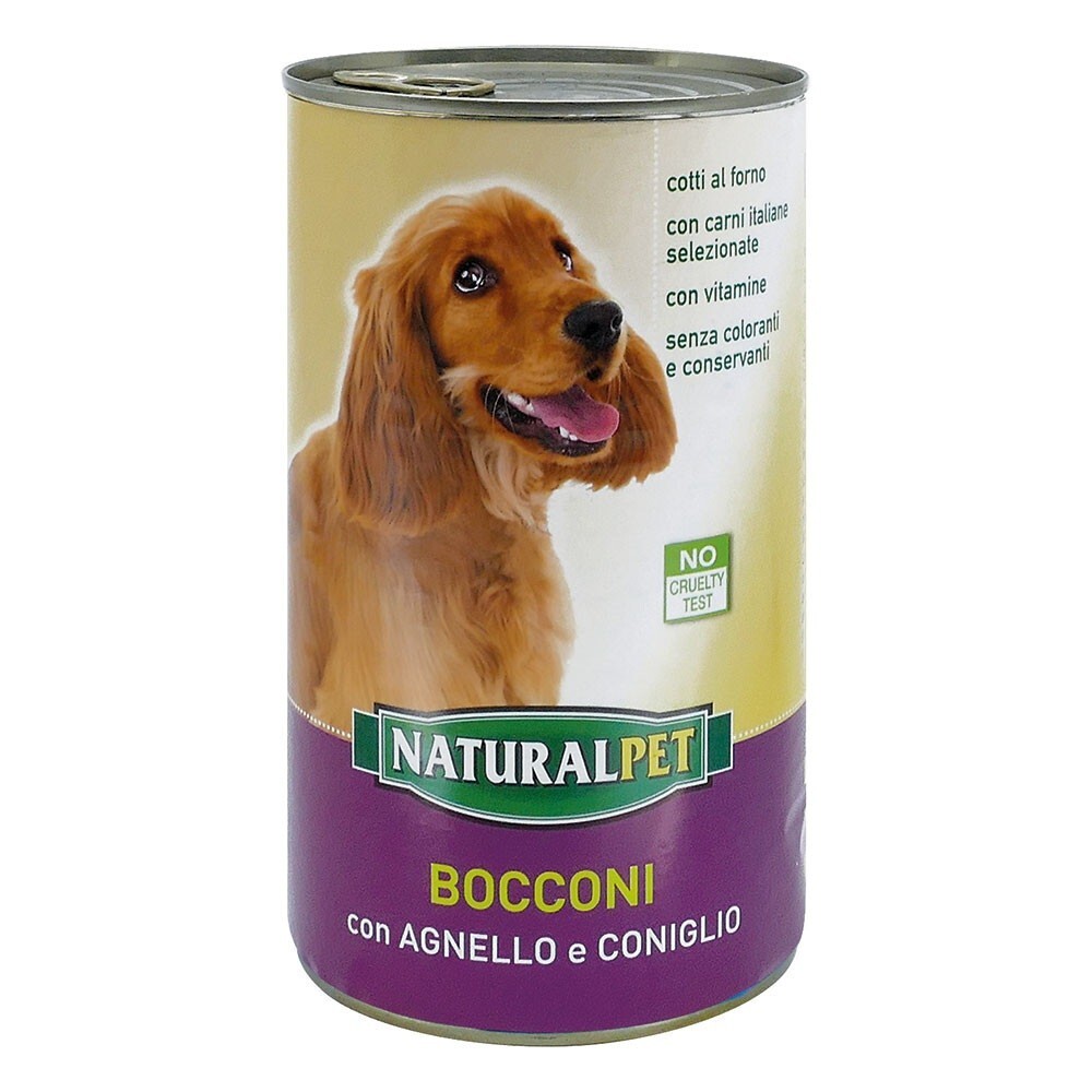 Naturalpet Bocconi 415 gr Agnello e Coniglio