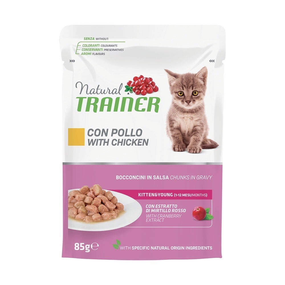 Natural Trainer Kitten&Young Pollo 85 gr